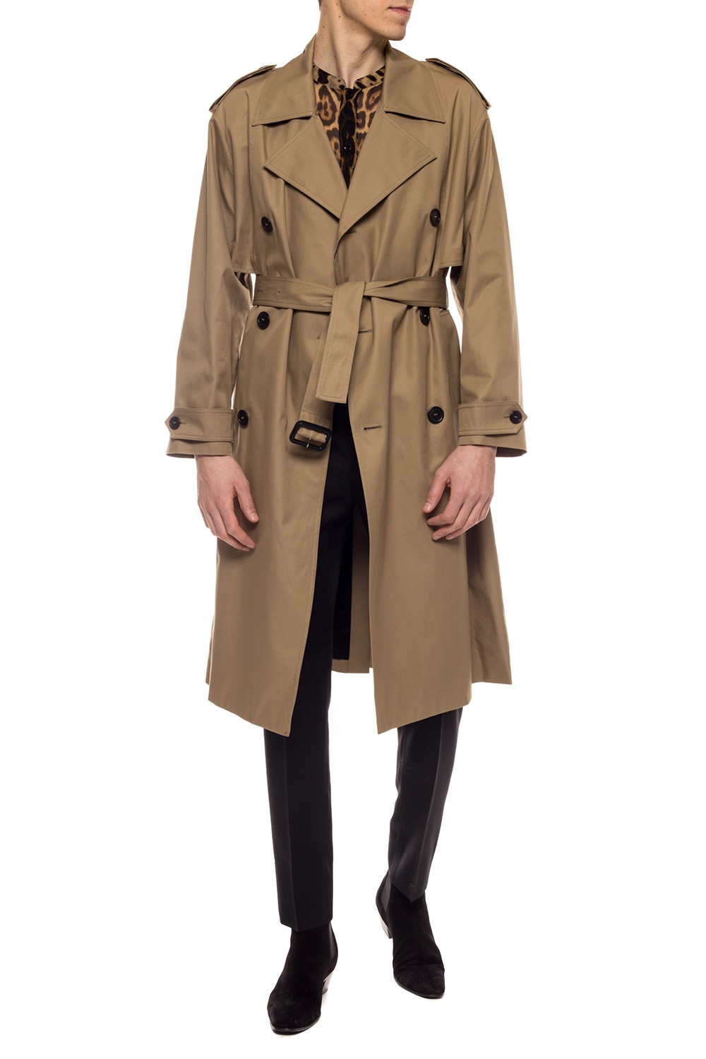 breasted trench coat | IetpShops | Funktioner Yves saint laurent